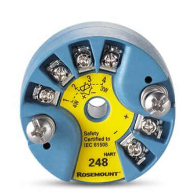 Options d'étalonnage en 5 points pour l'émetteur de température à monture de tête Rosemount 248