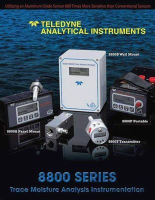 Trace Teledyne Analytical Instruments, analyseur d'humidité de gaz de 8800p Teledyne